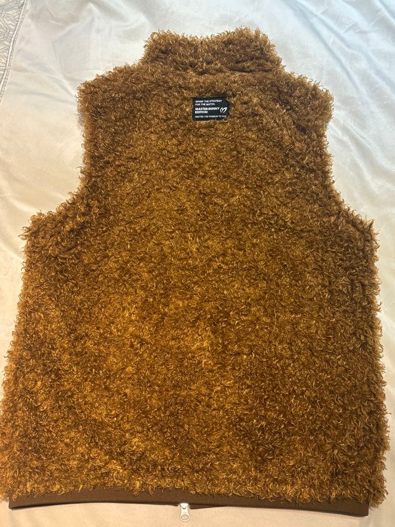 マスターバニーエディション　ふわもこボア　ベスト　テディベアブラウン　サイズ1