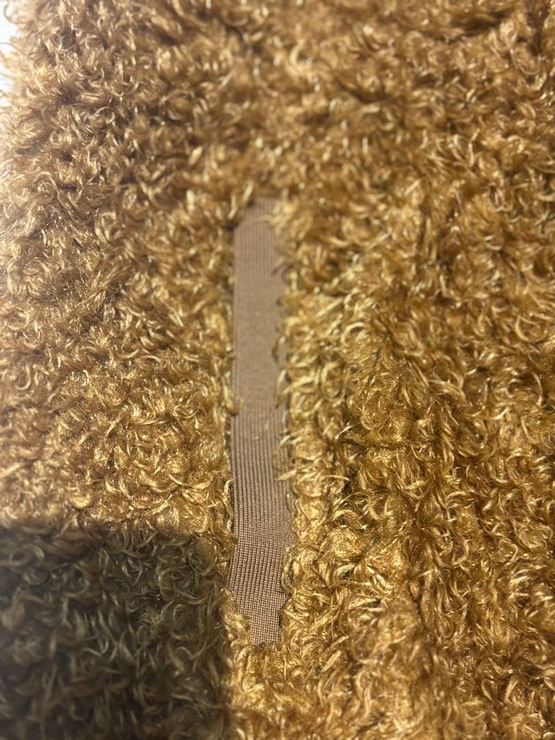 マスターバニーエディション　ふわもこボア　ベスト　テディベアブラウン　サイズ1