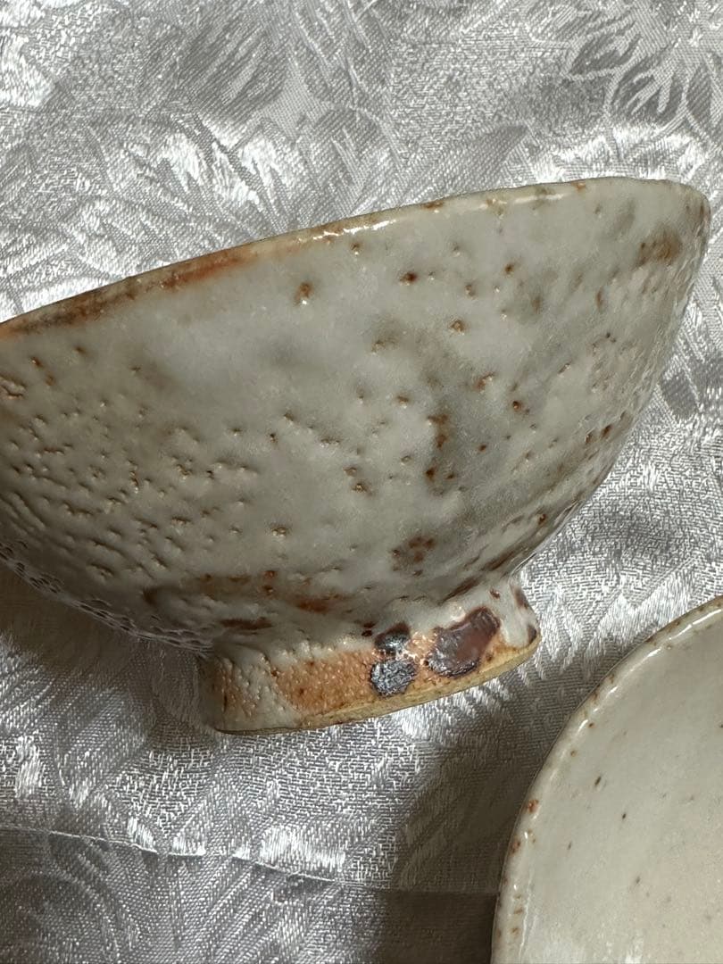 茶碗　5個　志野焼　美濃焼　桂山