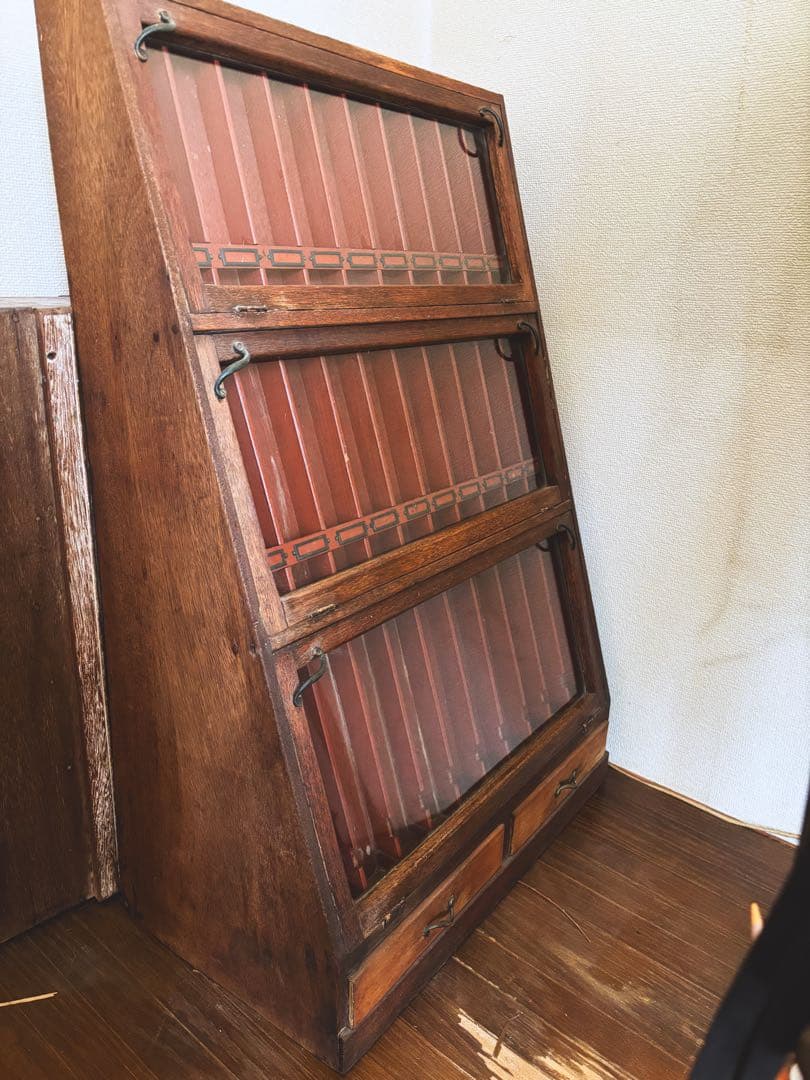 ディスプレイキャビネット L 『ガラス アイアン 店舗什器 ウッド