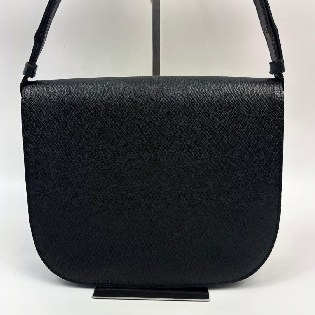 イヴサンローラン ワンショルダーバッグ YSL カサンドラ ロゴ レザー 黒