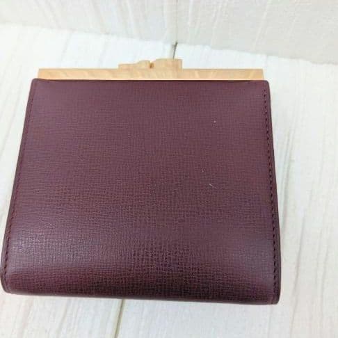 希少】美品 Cartier マストライン 三つ折り財布 がま口 ボルドー 付属品
