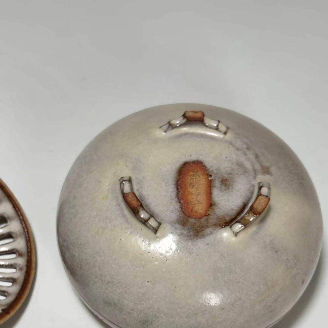 24-1237 赤膚焼　大塩正人作　奈良絵香炉