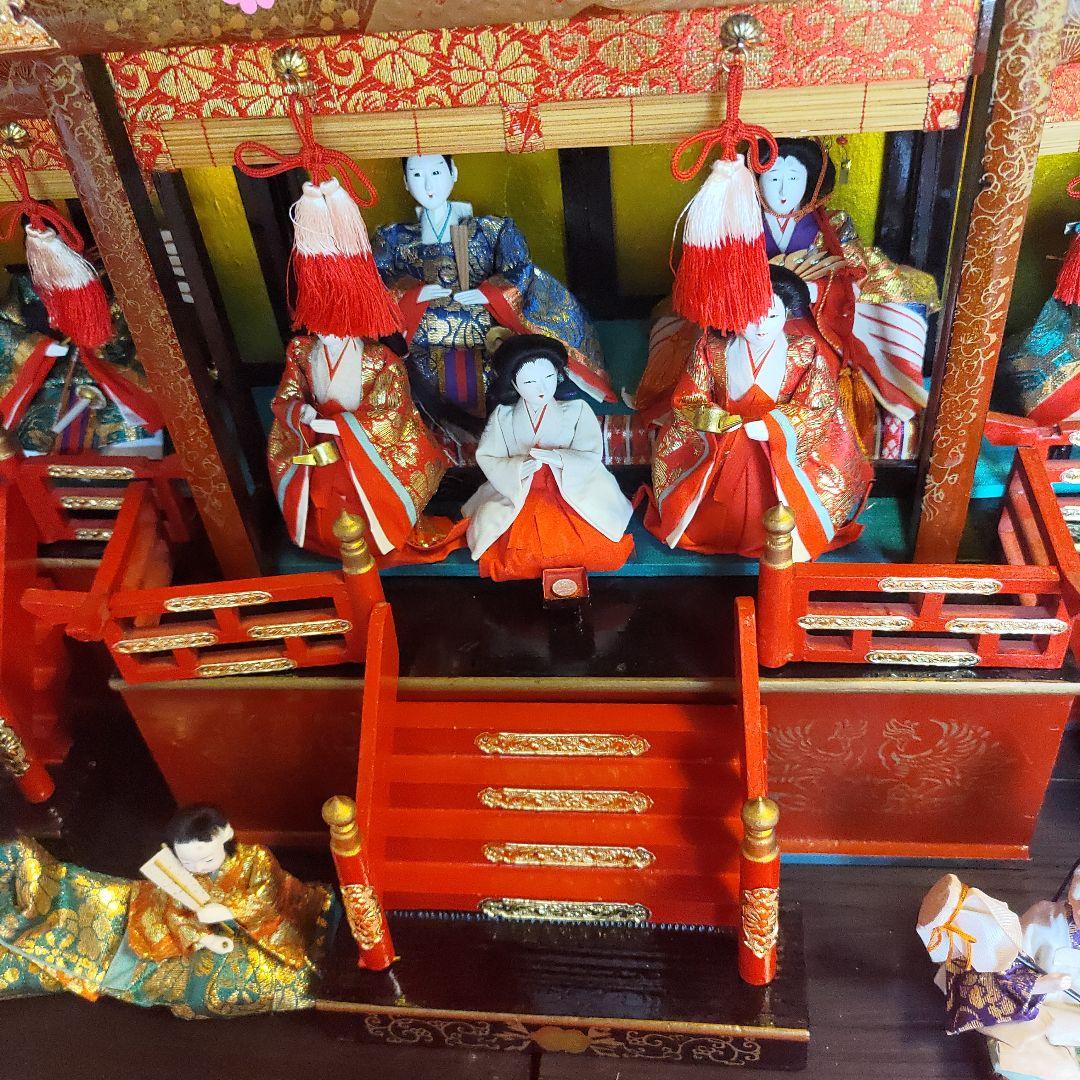 御殿飾りひな人形　雛人形セット