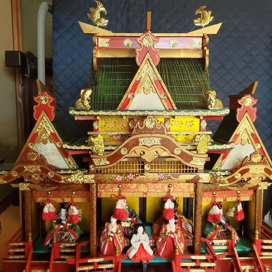 御殿飾りひな人形　雛人形セット