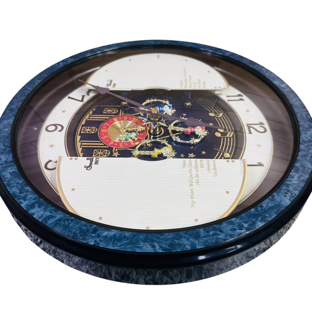 美品 RHYTHM リズム Small World 4MH754 からくり時計