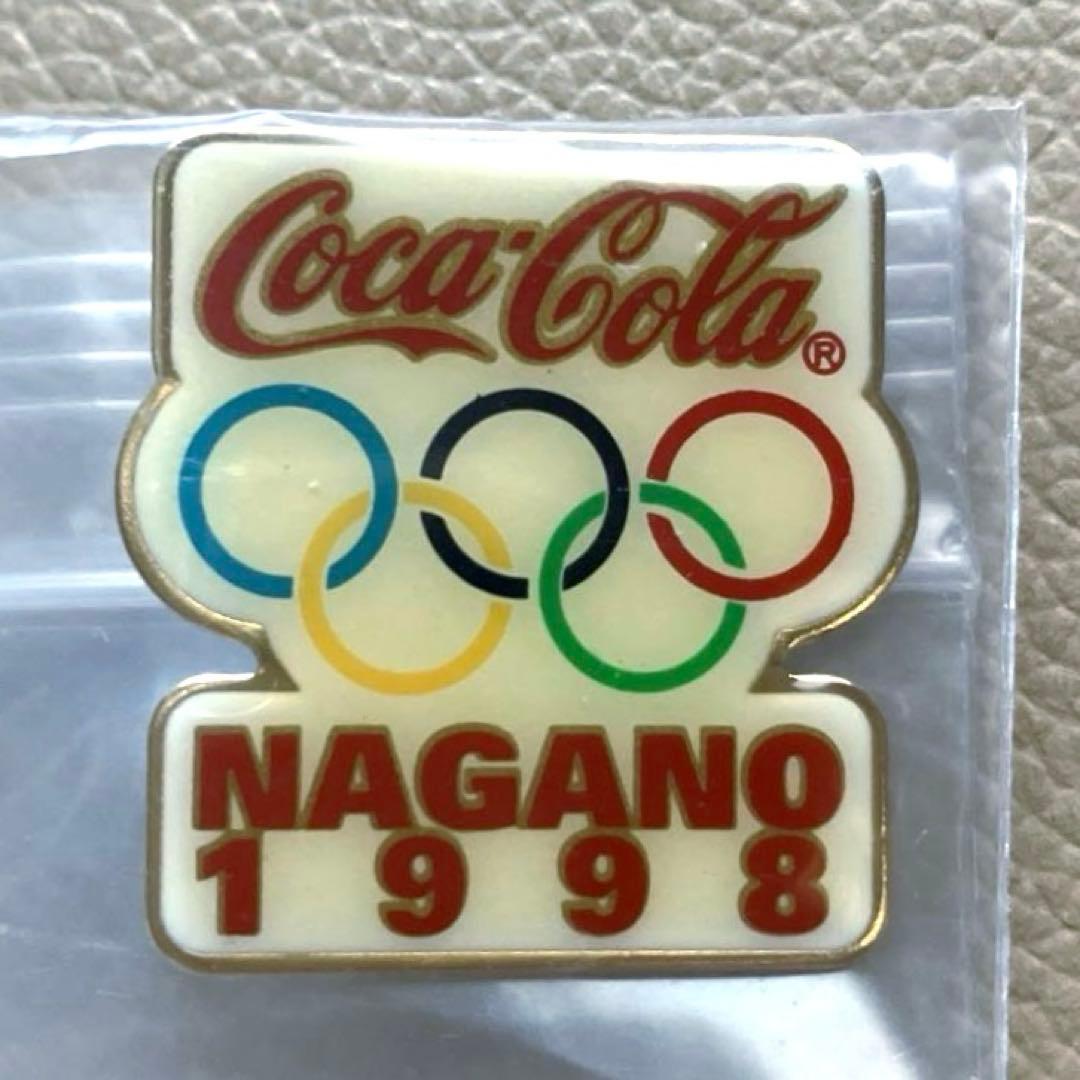 未使用】1998年長野オリンピックコカコーラ&ジョージア ピンバッジ3個