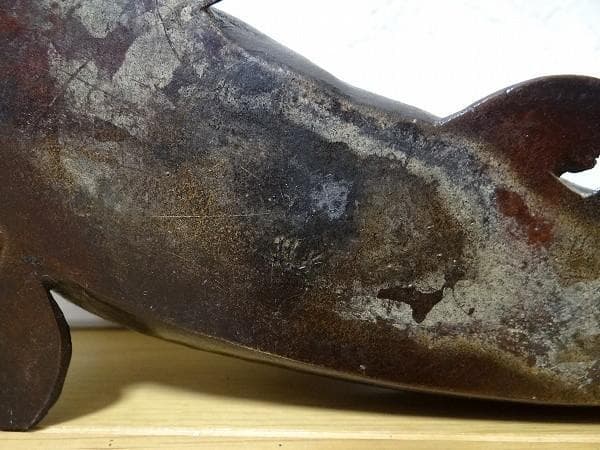 希少 アンティーク 杜六 ナマズ ブロンズ オブジェ 料亭 お店 縁起物