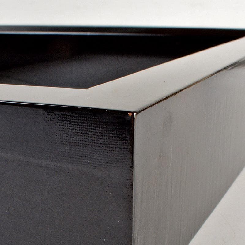 茶道具　輪島塗　 北浜宗真作　真塗　炉縁　共箱　C　R6837B