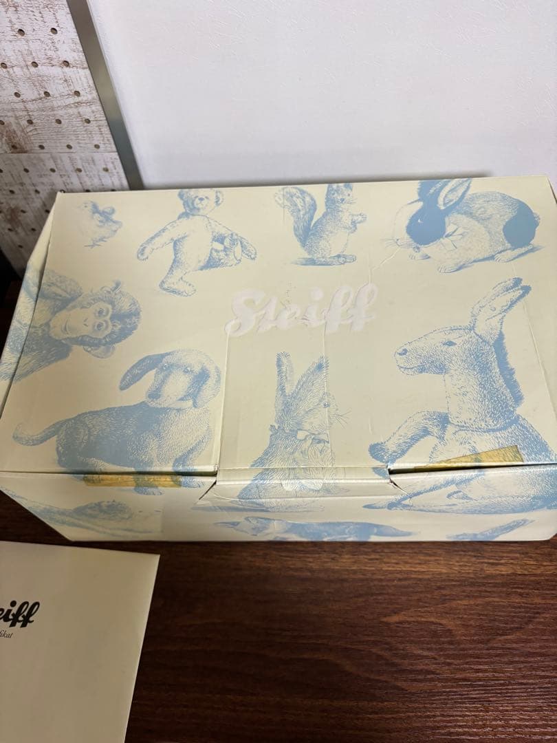 シュタイフ 677380市松　牡丹　テディベア 2012年　日本限定　台座付き