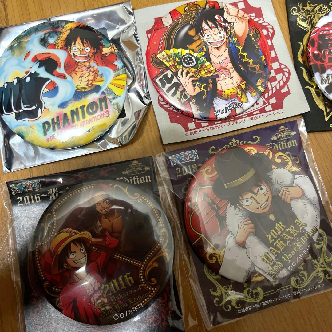 ワンピース モンキー・D・ルフィ　缶バッジ 7個セット