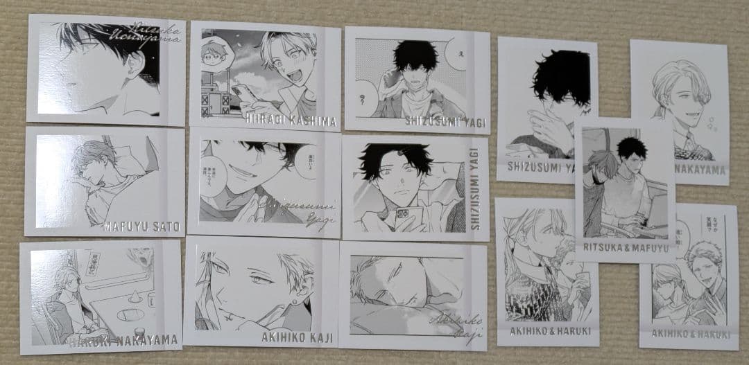 【ギヴン展】・【ギヴン アニメイトカフェ】 グッズ＆特典セット(画像1、2枚目)