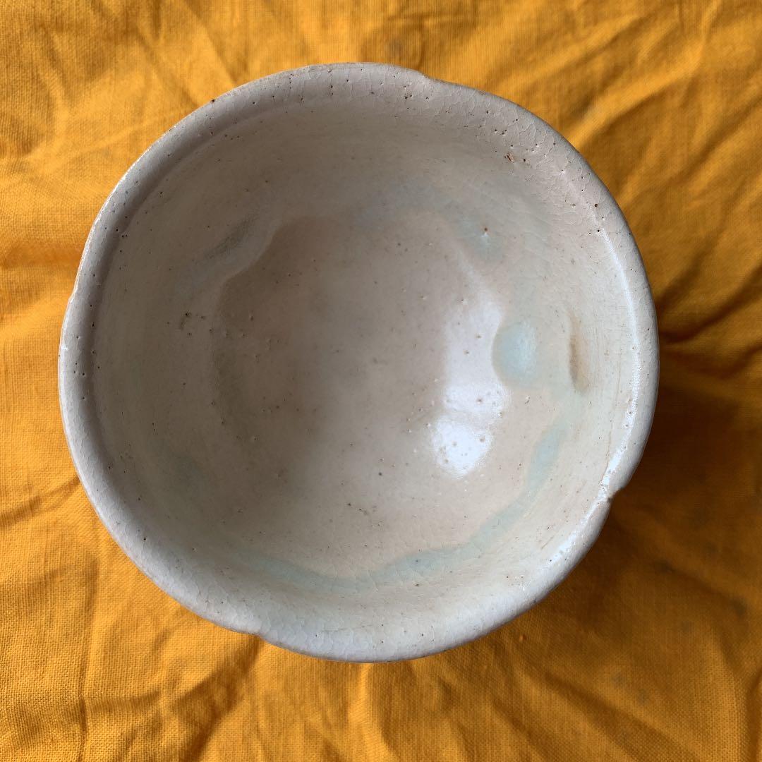 お値下げ！ 吉田喜彦 粉引輪花盃 ぐい呑 共箱付き おちょこ