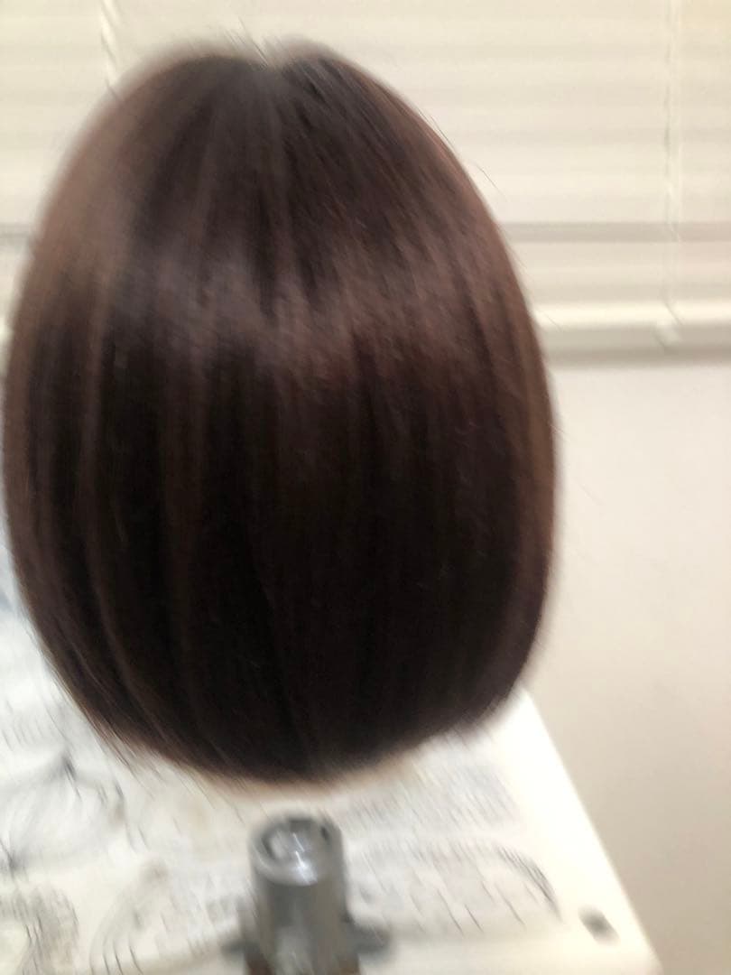 人毛100% ショートボブ ダークブラウン　未使用