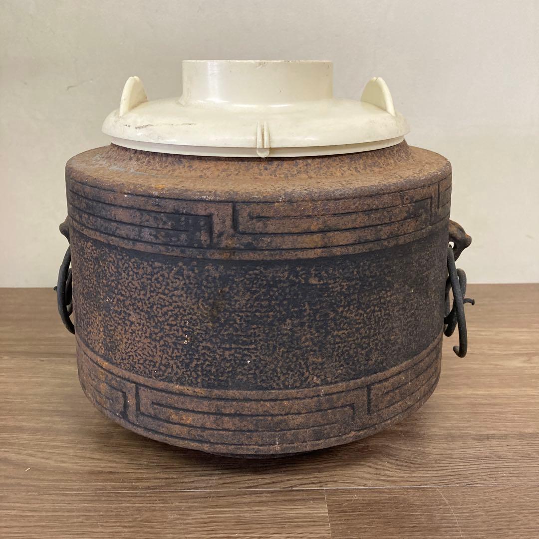 江戸時代】梵鐘釜（撫肩釜） 初代高木治郎兵衛作 妙英寺の梵鐘 - 太田