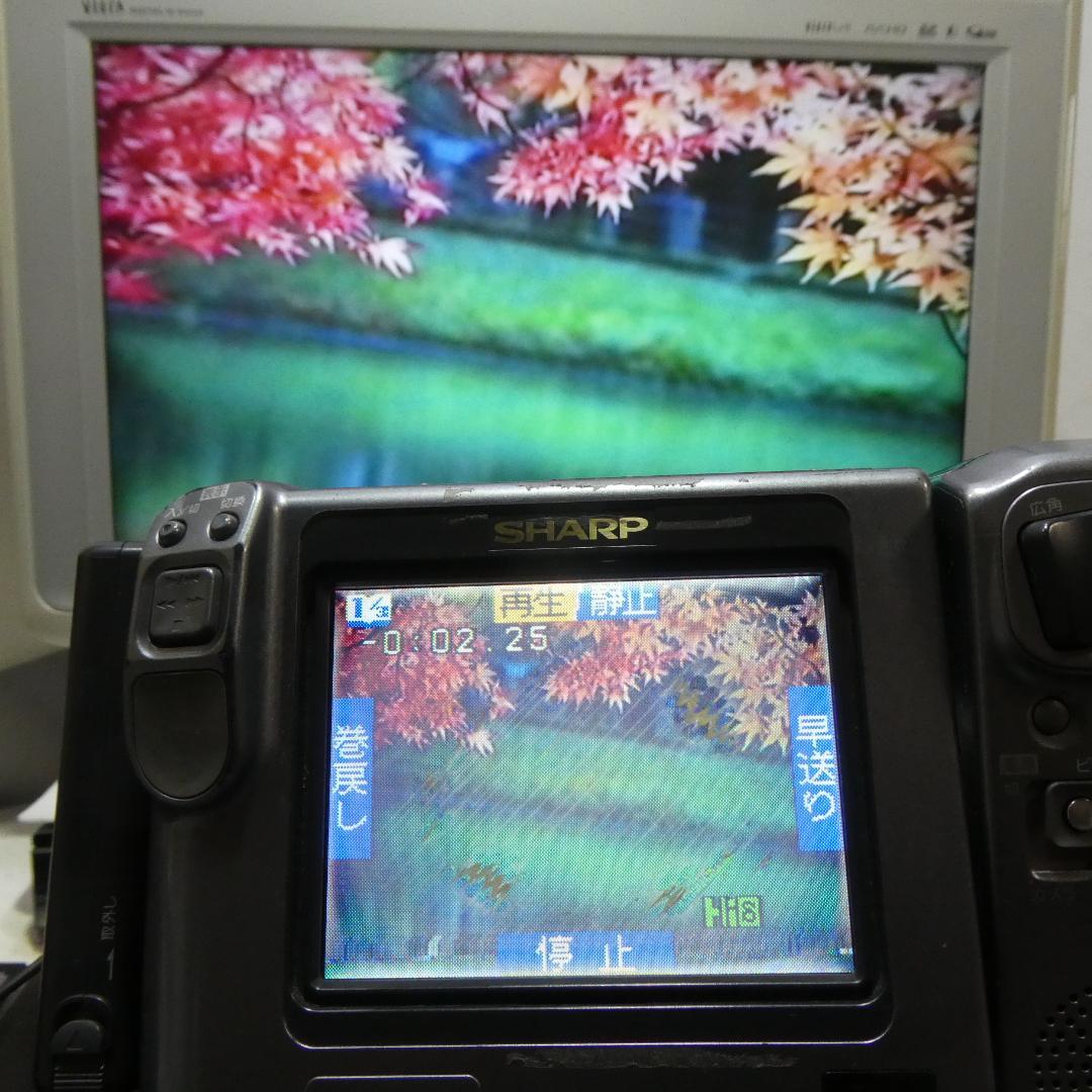 動動作良好 ビデオHi8 シャープ VL-HL55 8ミリビデオカメラDVD化に