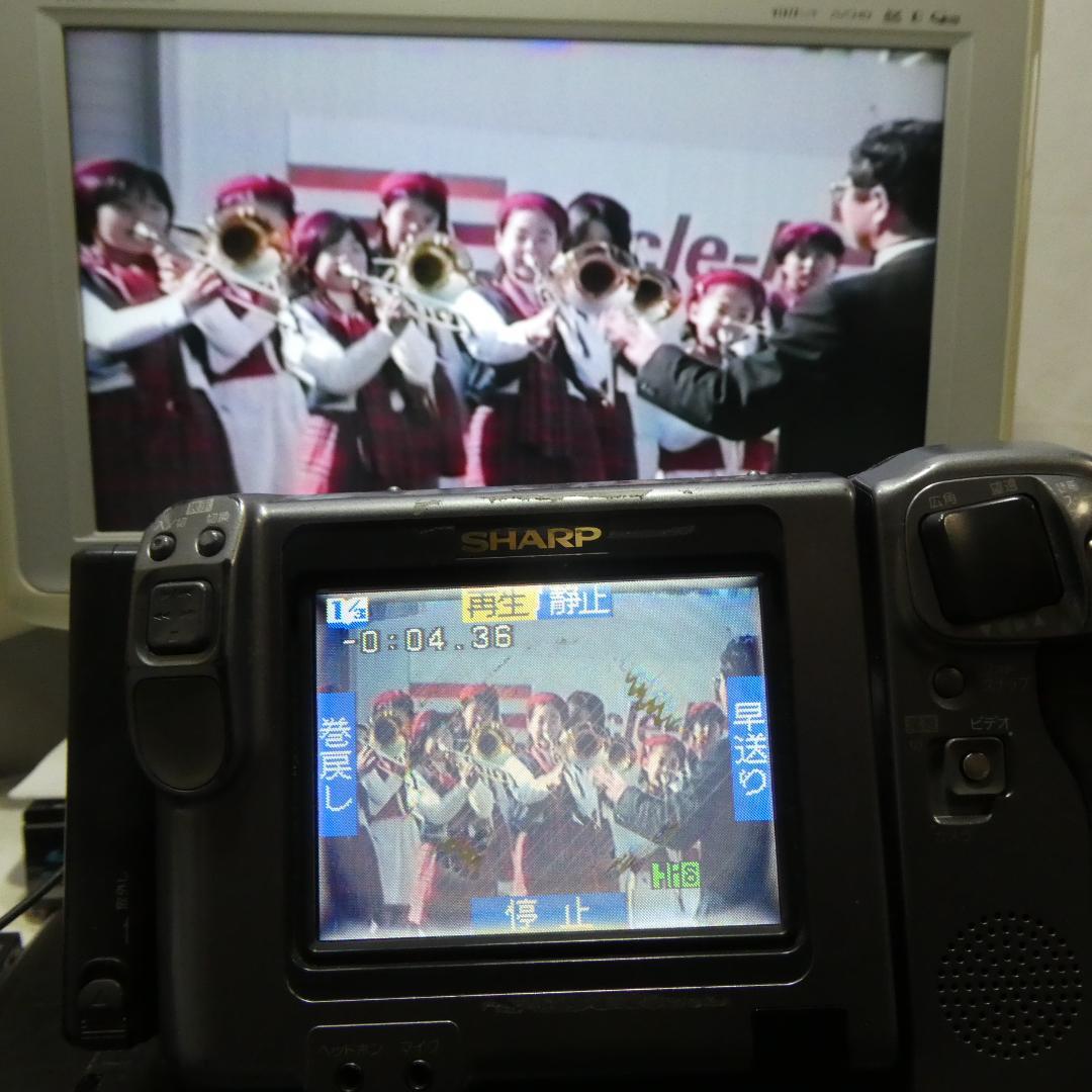 動動作良好 ビデオHi8 シャープ VL-HL55 8ミリビデオカメラDVD化に
