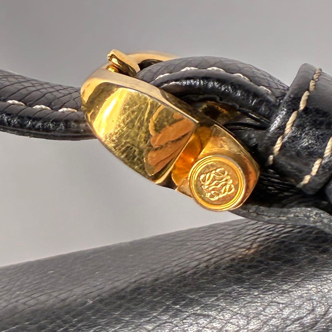 【良品】LOEWE　ロエベ　ビジネスバッグ　ブリーフケース　レザー　２WAY　黒