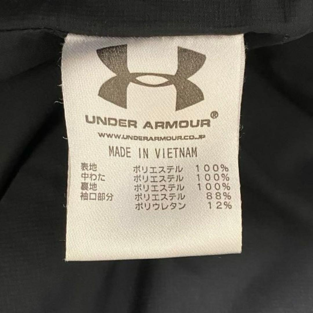 【希少2XL✨】アンダーアーマー フード付 ベンチコート ロングコート 黒 紺