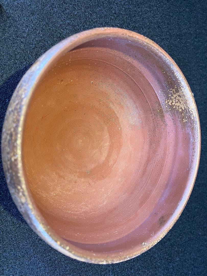 人間国宝 金重陶陽 作 伊部焼抹茶碗 潮香庵陶秀識箱