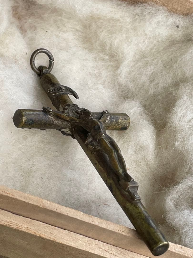 ☆本物☆南ヨーロッパ➕INRl➕ロザリオ/時代物/十字架/ネックレス/キリスト