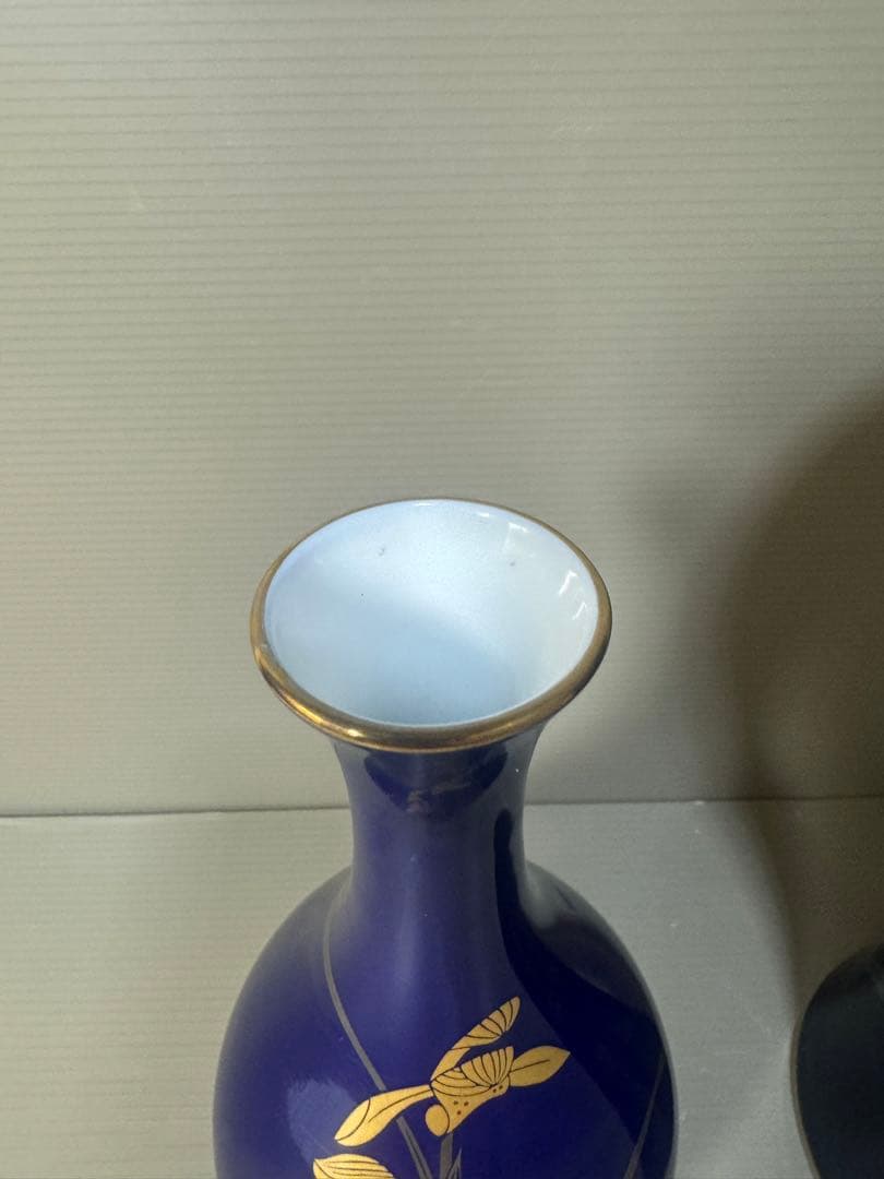 2626 香蘭社 金彩 花瓶 2客