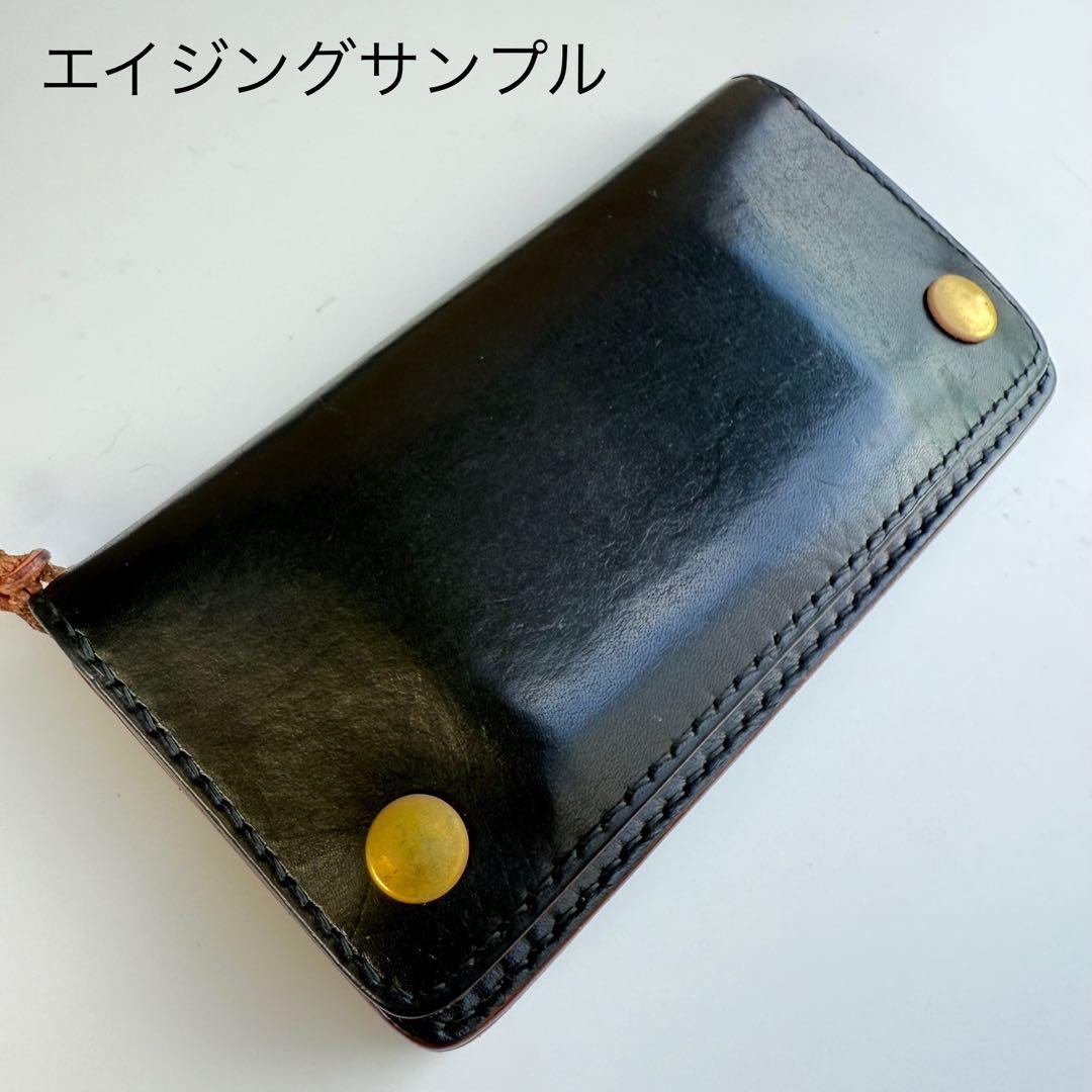 トラッカーウォレット(ナチュラル) サドルレザー　タロンジッパー　真鍮ニッケル