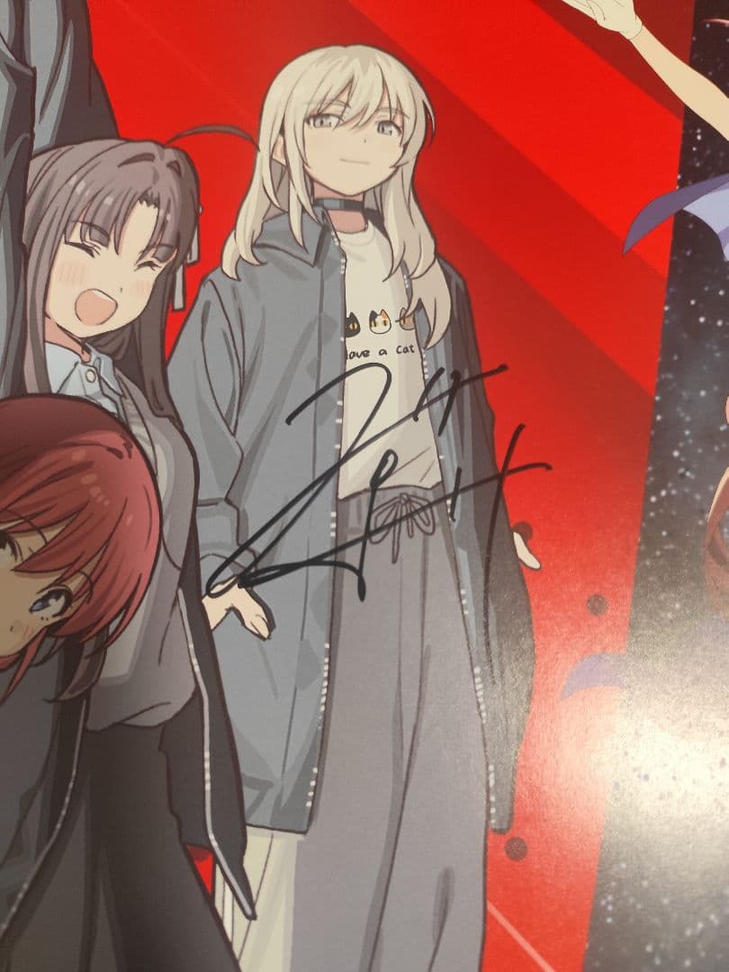 ゾンビランドサガ×ガールズバンドクライ　半券キャンペーン　直筆サイン入りポスター