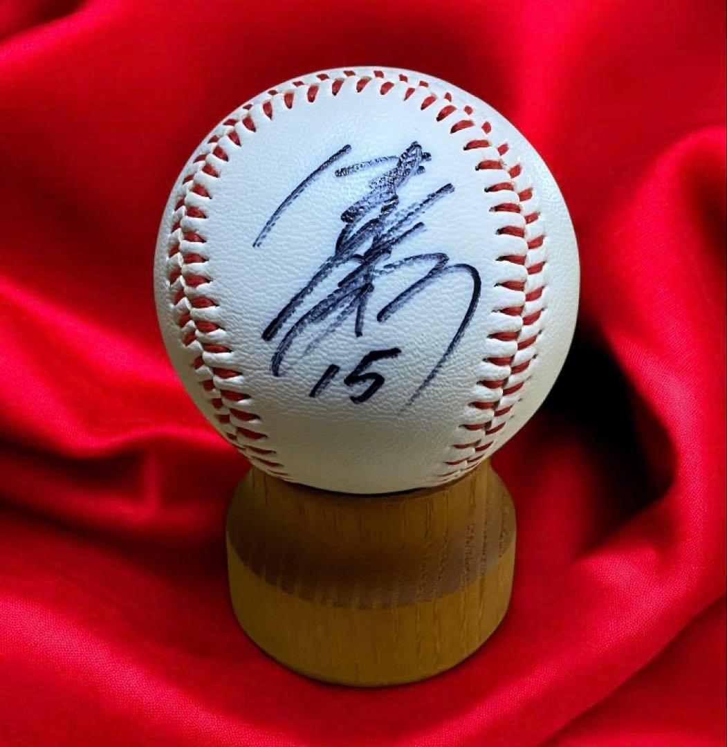 広島東洋カープ 津田恒実 直筆サインボール ケース付き 広島CARP 津田