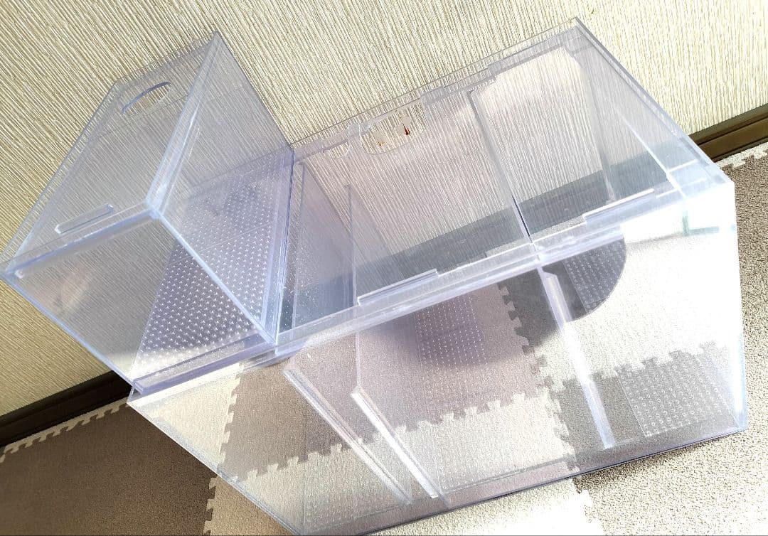 オーバーフロー曲げガラス水槽 濾過槽 セット 排水管付き