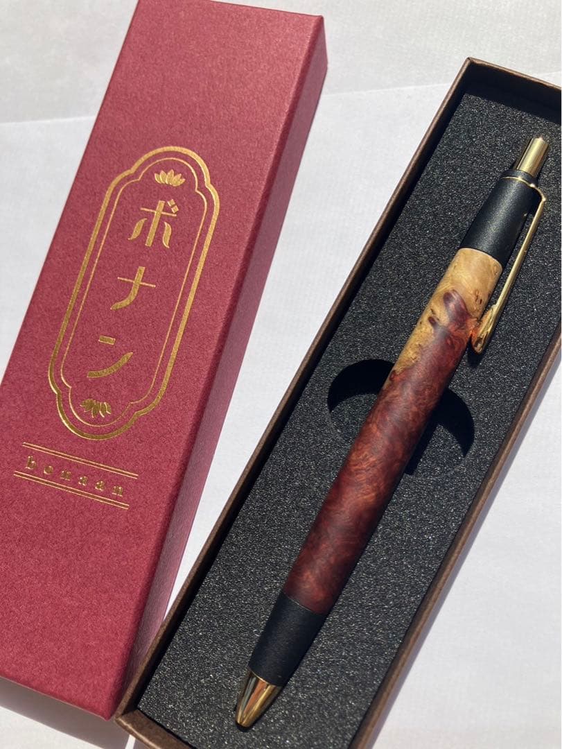 ボナンペン 本花梨瘤紅白源平杢 野原工芸似 - メルカリ