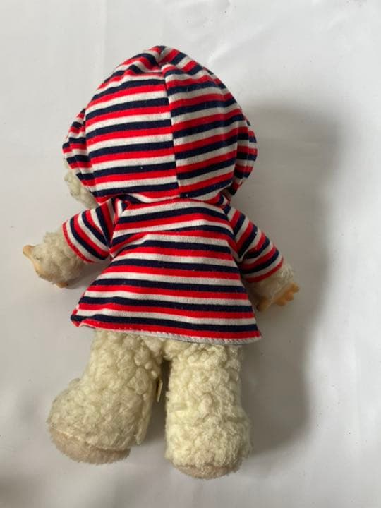 セキグチ 旧ロゴ 仔羊 ぬいぐるみ パーカー付き 当時物 昭和レトロ 羊 ヒツジ