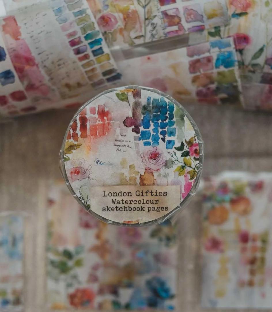 London Gifties』 海外マステ 切り売り 水彩 スケッチ 花 - メルカリ
