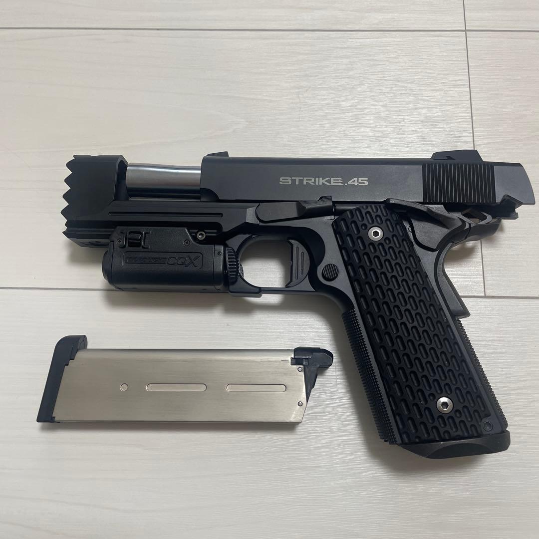 東京マルイ STRIKE.45 ガスガン　マイクロライトCQX付き