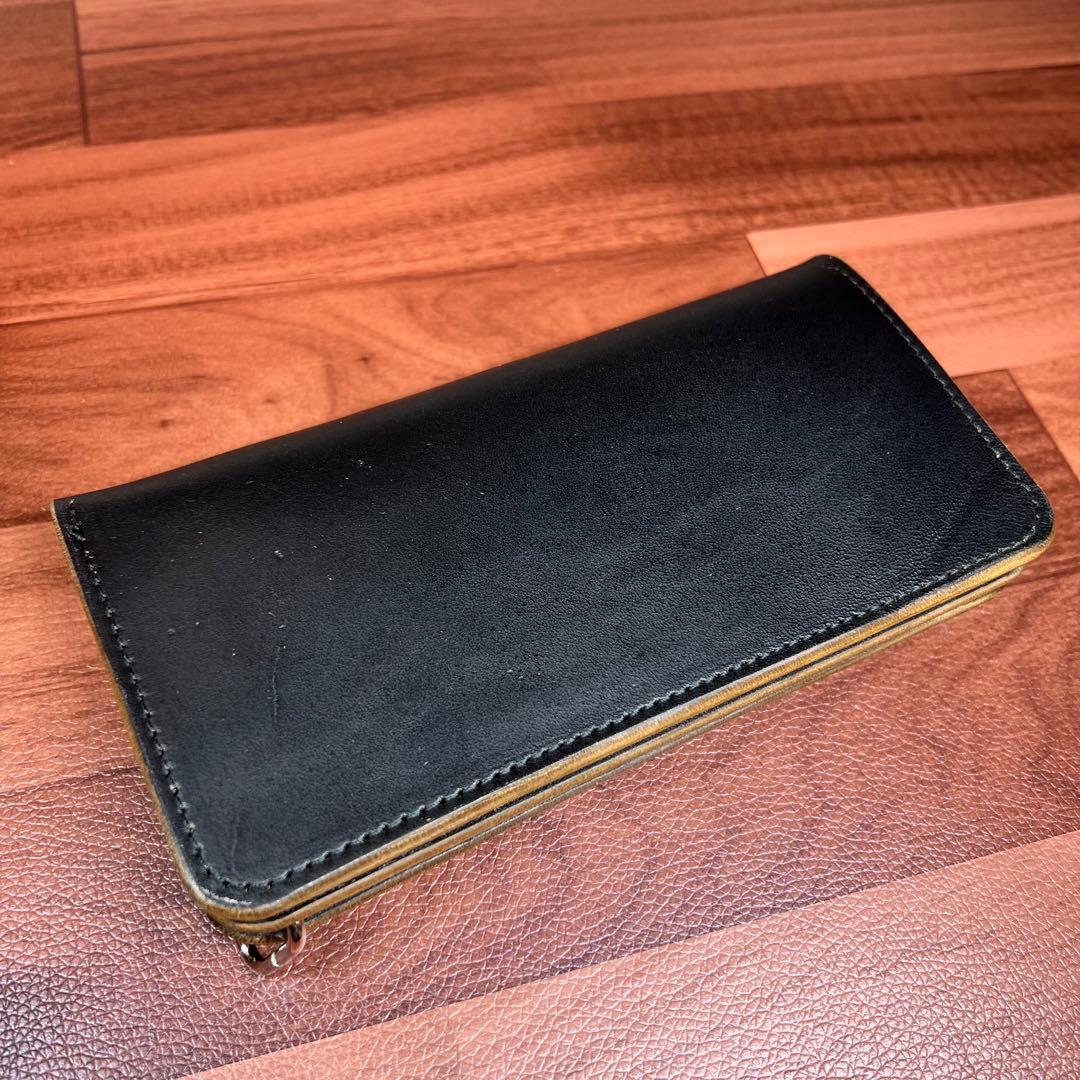 【トラッカーウォレット ロング】 3層 ホースバット シルバー　TALON