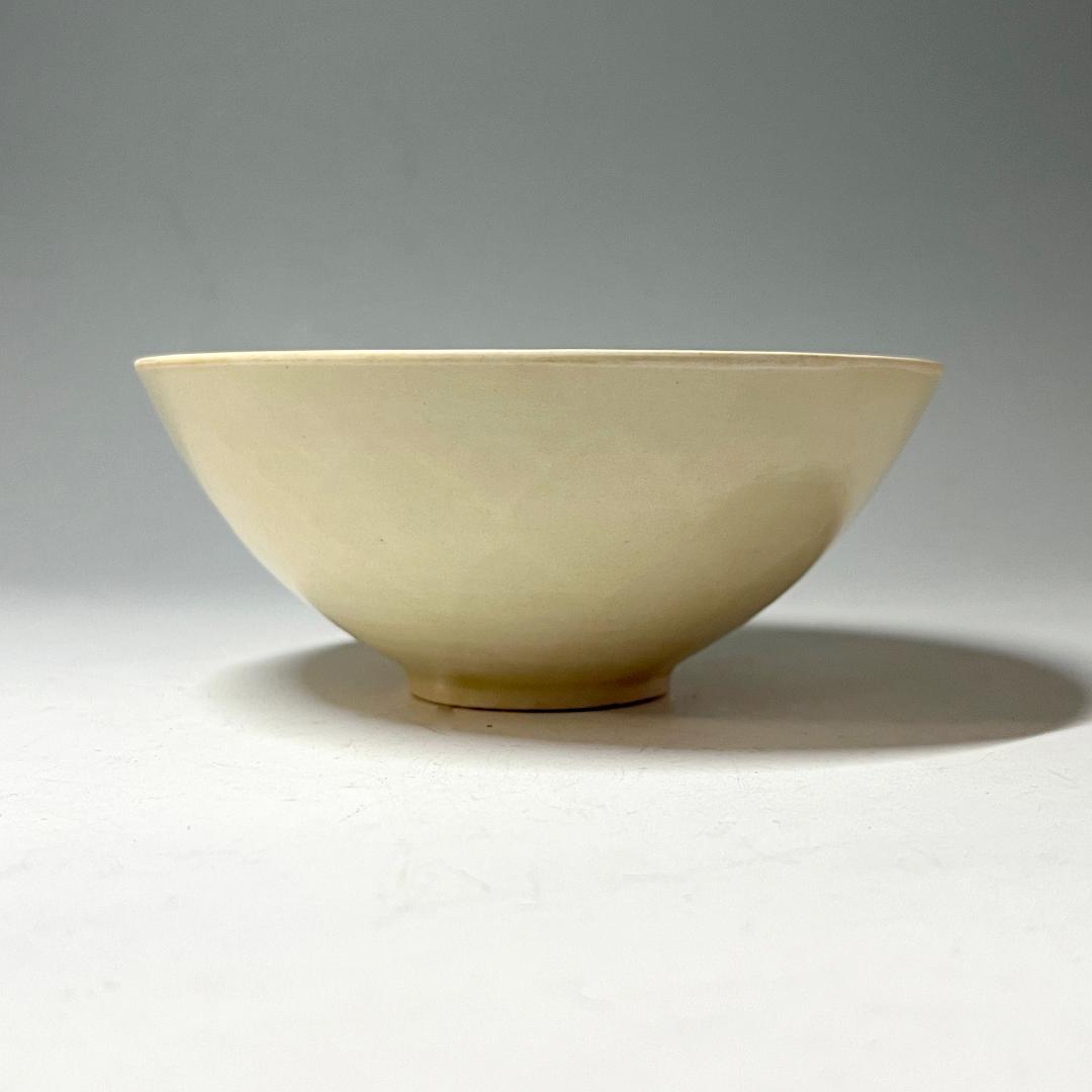 唐物 定窯 白磁 蓮陰刻紋碗 中国美術 古玩 SH12