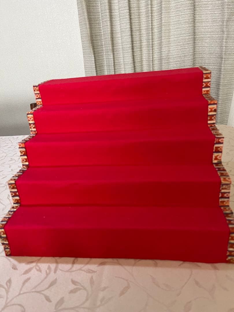 小さな木目込み雛人形　段飾り　アンティーク