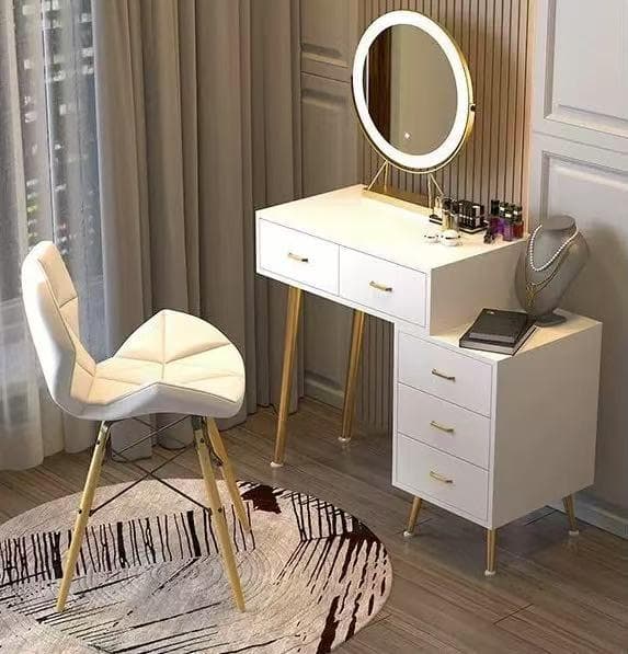 ホワイトドレッサー デスクのみ 訳あり品 写真をご確認 206-80-01