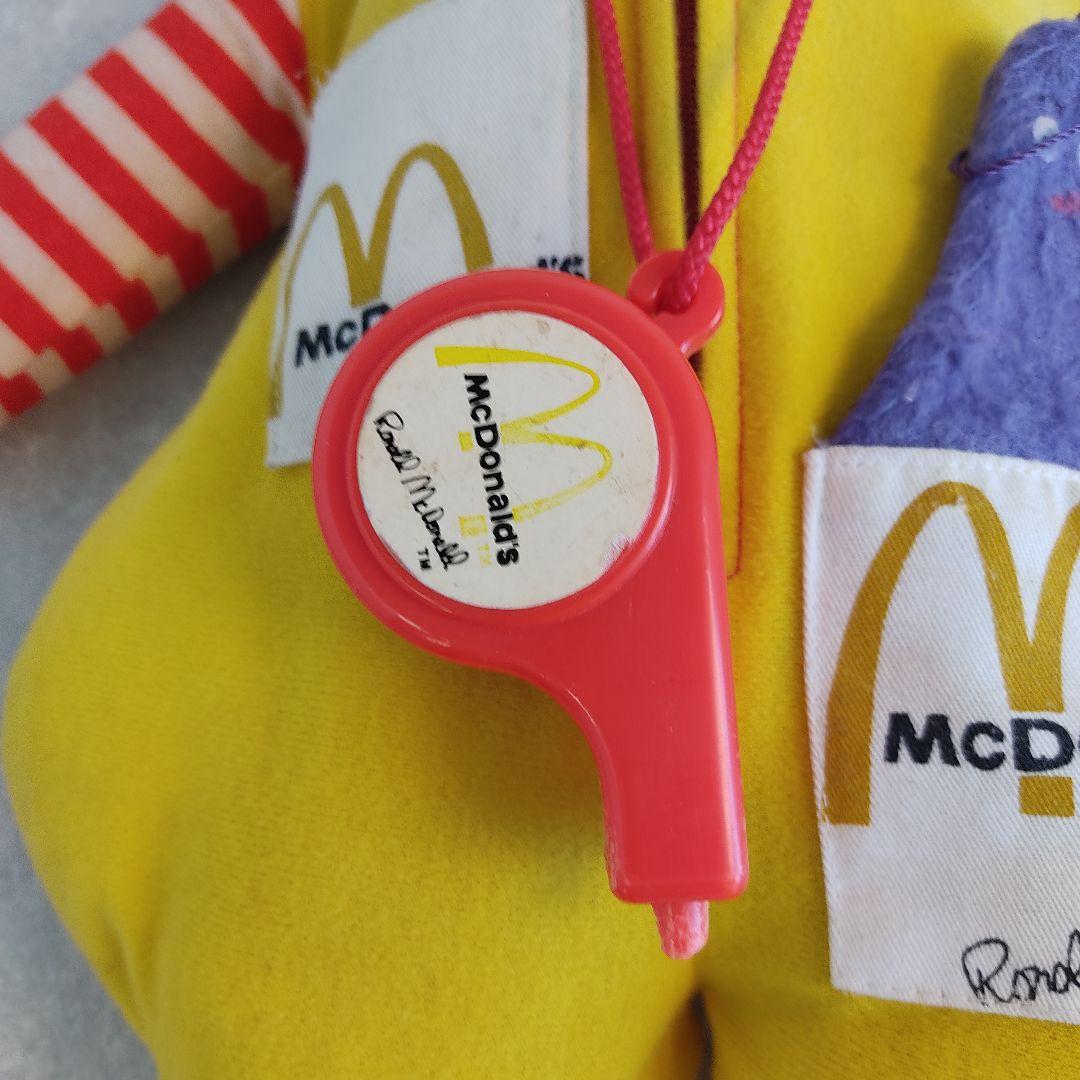 【ビンテージ】ロナルド・マクドナルド ぬいぐるみ ドール マクドナルド 非売品