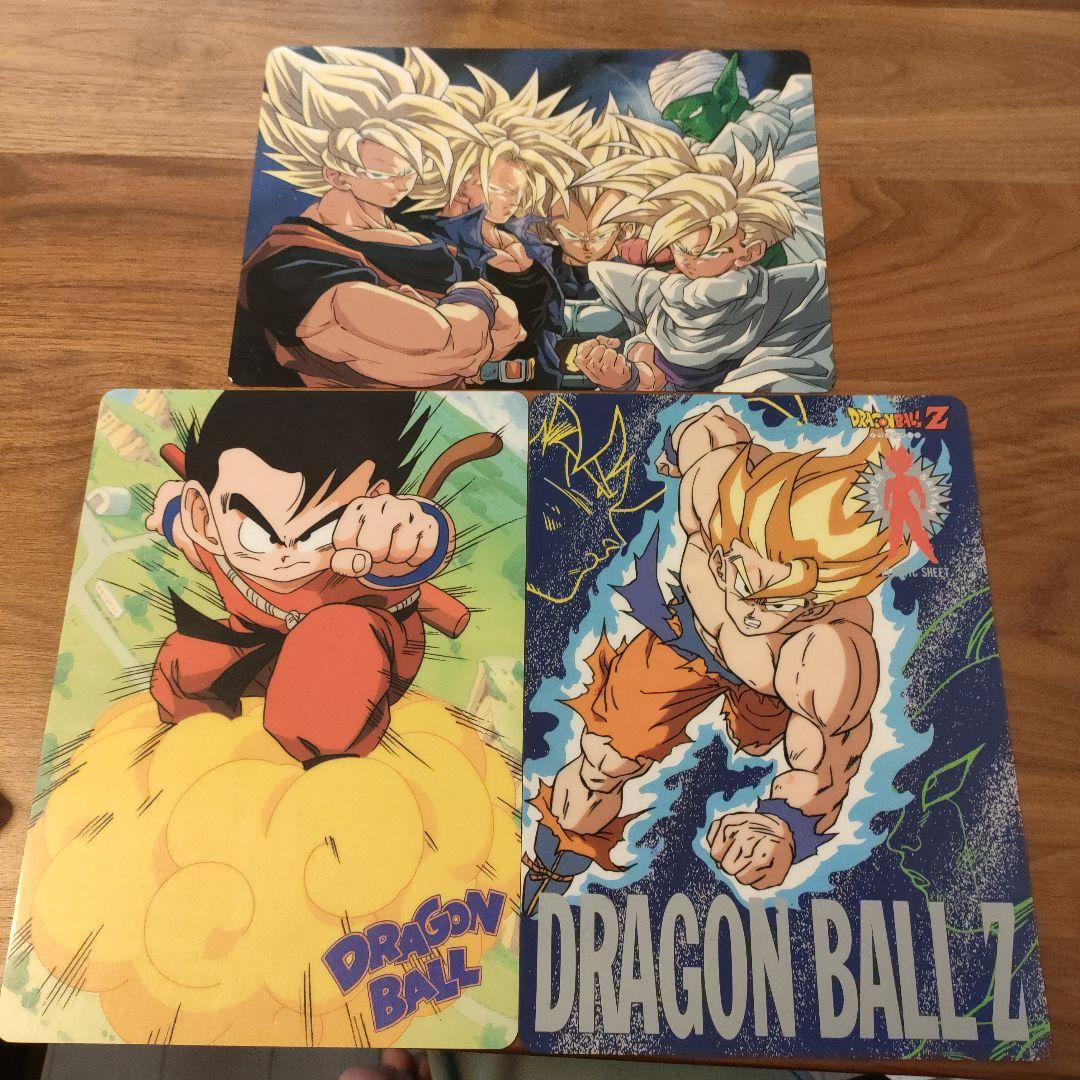 当時物 希少/レア ドラゴンボール/下敷き 3枚セット - メルカリ