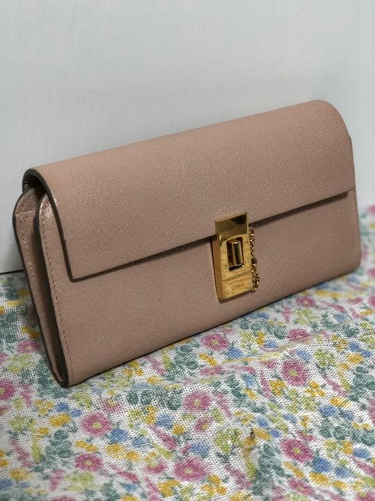 オンライン Chloe ピンクの長財布 クロエ Chloe 長財布 レディース