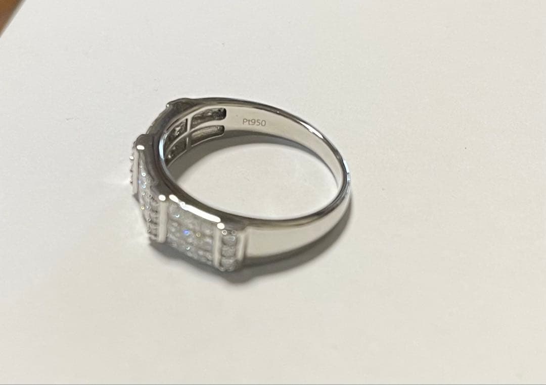 GSTV✴︎ミステリーセッティング✴︎Pt950✴︎13号✴︎