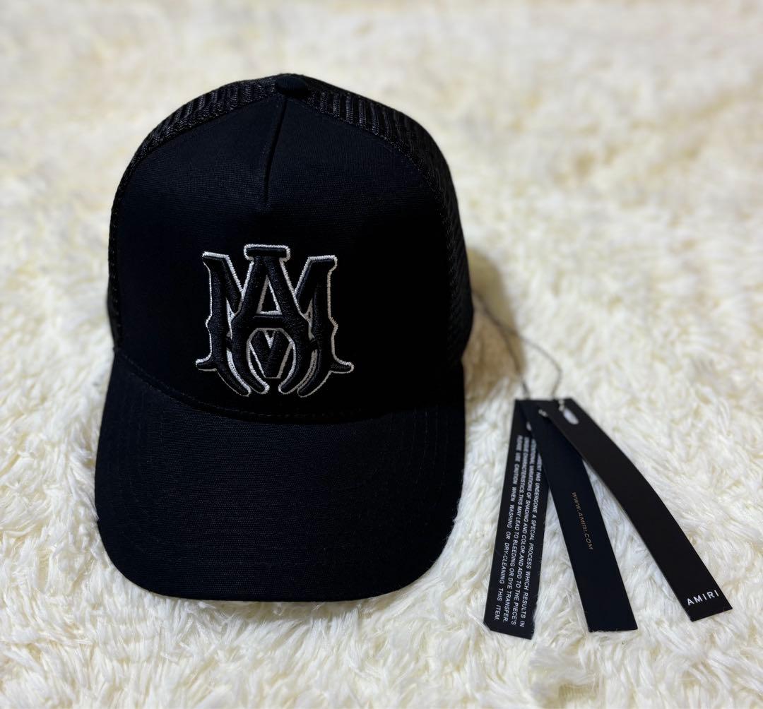 未使用】Amiri アミリ ロゴ刺繍 ベースボール キャップ - メルカリ