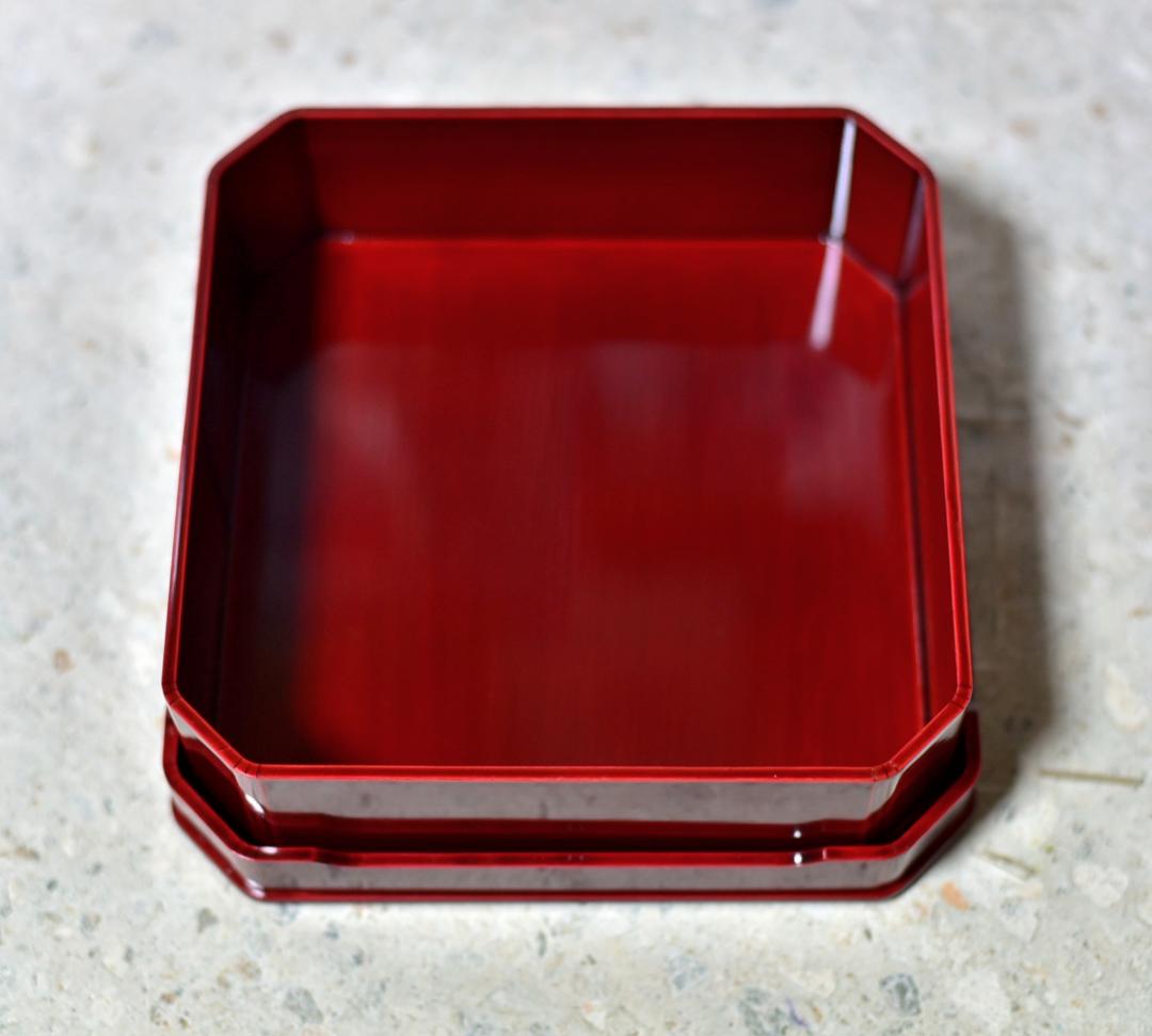 塗師正利作　春慶塗大徳寺お重5客　菓子器　共箱