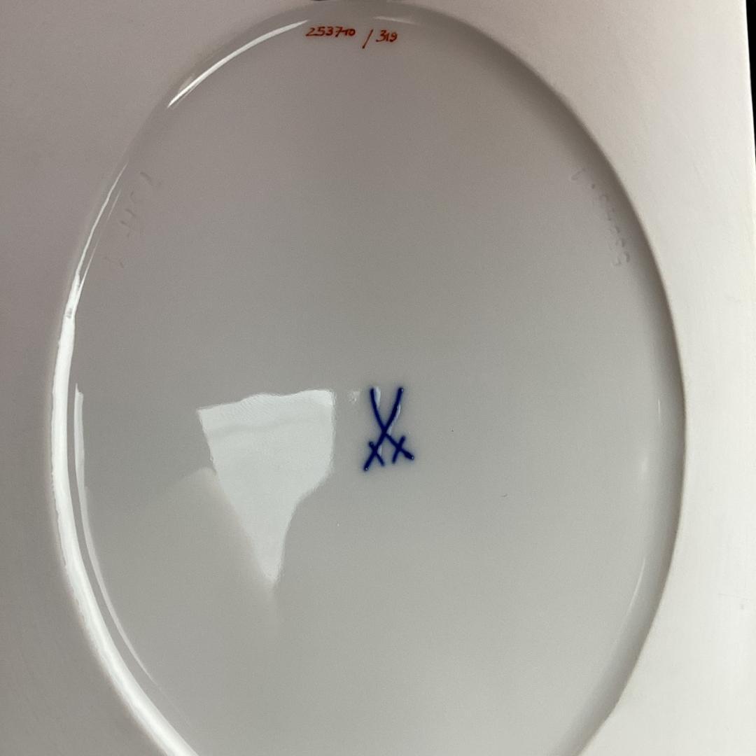 希少】マイセン 陶板 プラーク イエローローズ バラ Meissen 薔薇