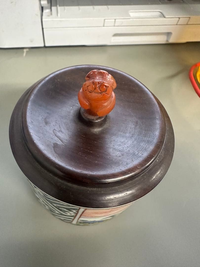 古伊万里赤絵香炉 灰入れ