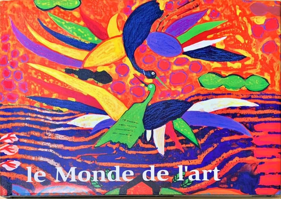 絵画 油絵（キャンバス） 「滝見の老人」 韓国人画家・申 英植 F10号