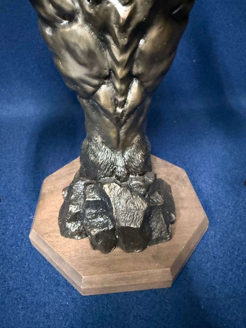 デビルマン 青銅製本漆仕上 悪魔人間 降魔 成道像 永井豪 ブロンズ像