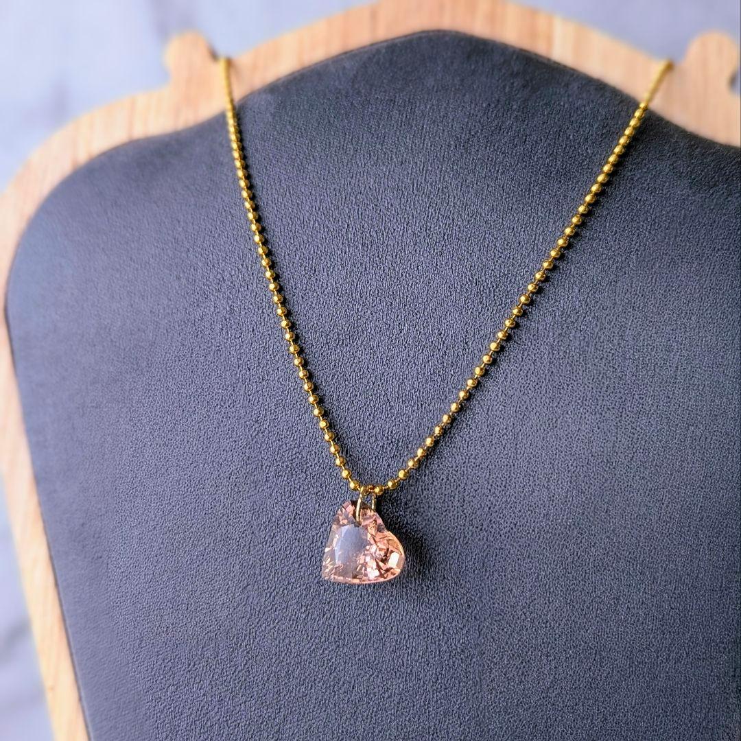 ♢N♢K18 ピンキッシュオレンジトルマリン4.55ct チャーム