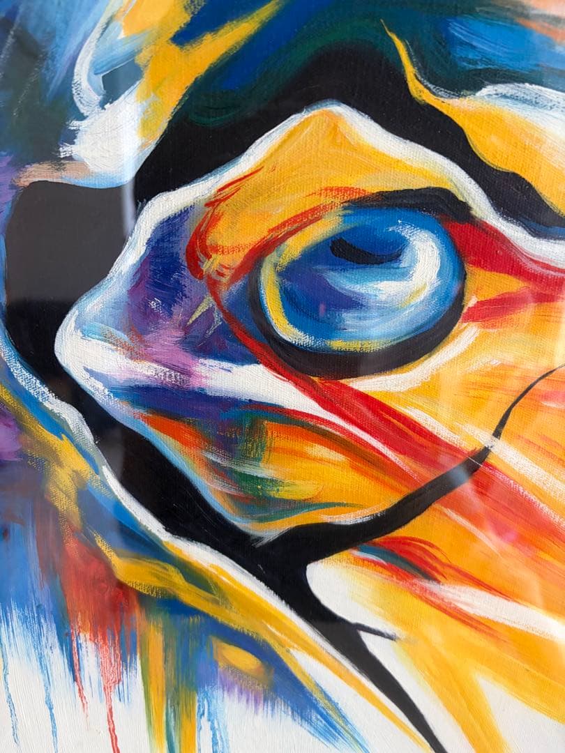 岡本太郎「跳ぶ」油彩模写